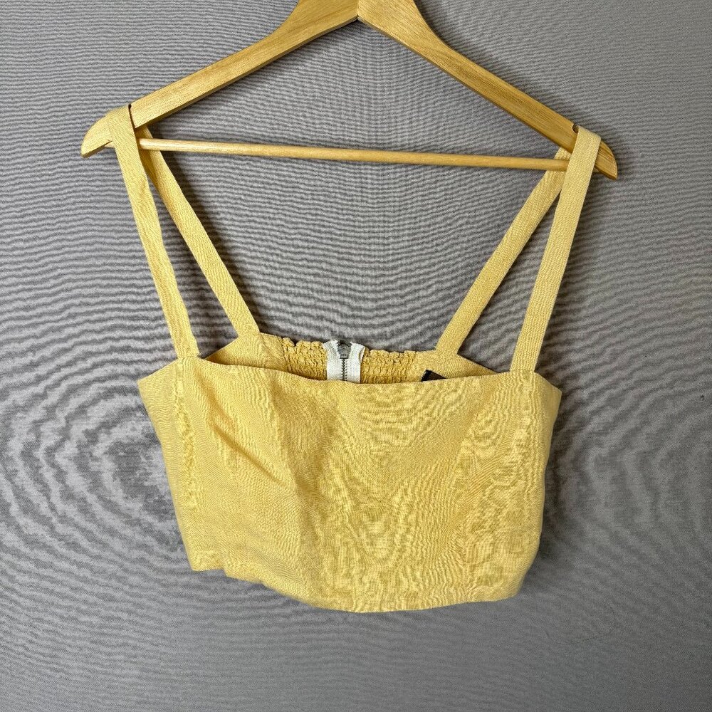Reformation Yellow Crop Top